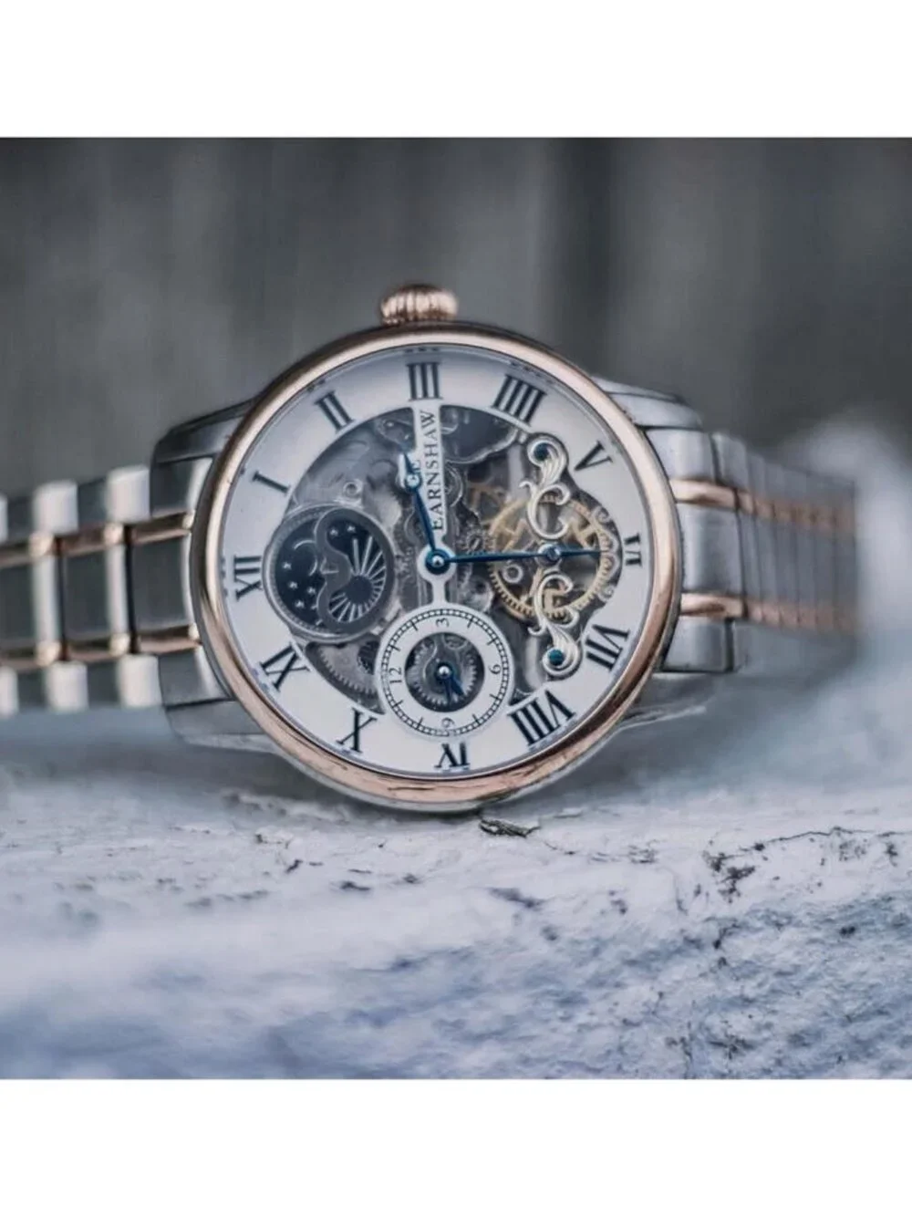 NWT Thomas Earnshaw Longitude White Dial Men's Watch